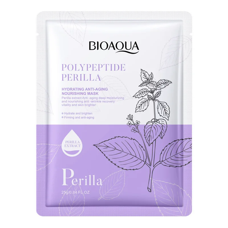 10pcs Polypeptide Perilla Hydrating Anti-Aging Nourishing Mask Moisturizing Oil Control Shrink Pores Anti Aging Face Skin Care 6 10pcs Polypeptide Perilla Hydrating Anti-Aging Nourishing Mask Moisturizing Oil Control Shrink Pores Anti Aging Face Skin Care - Image 6