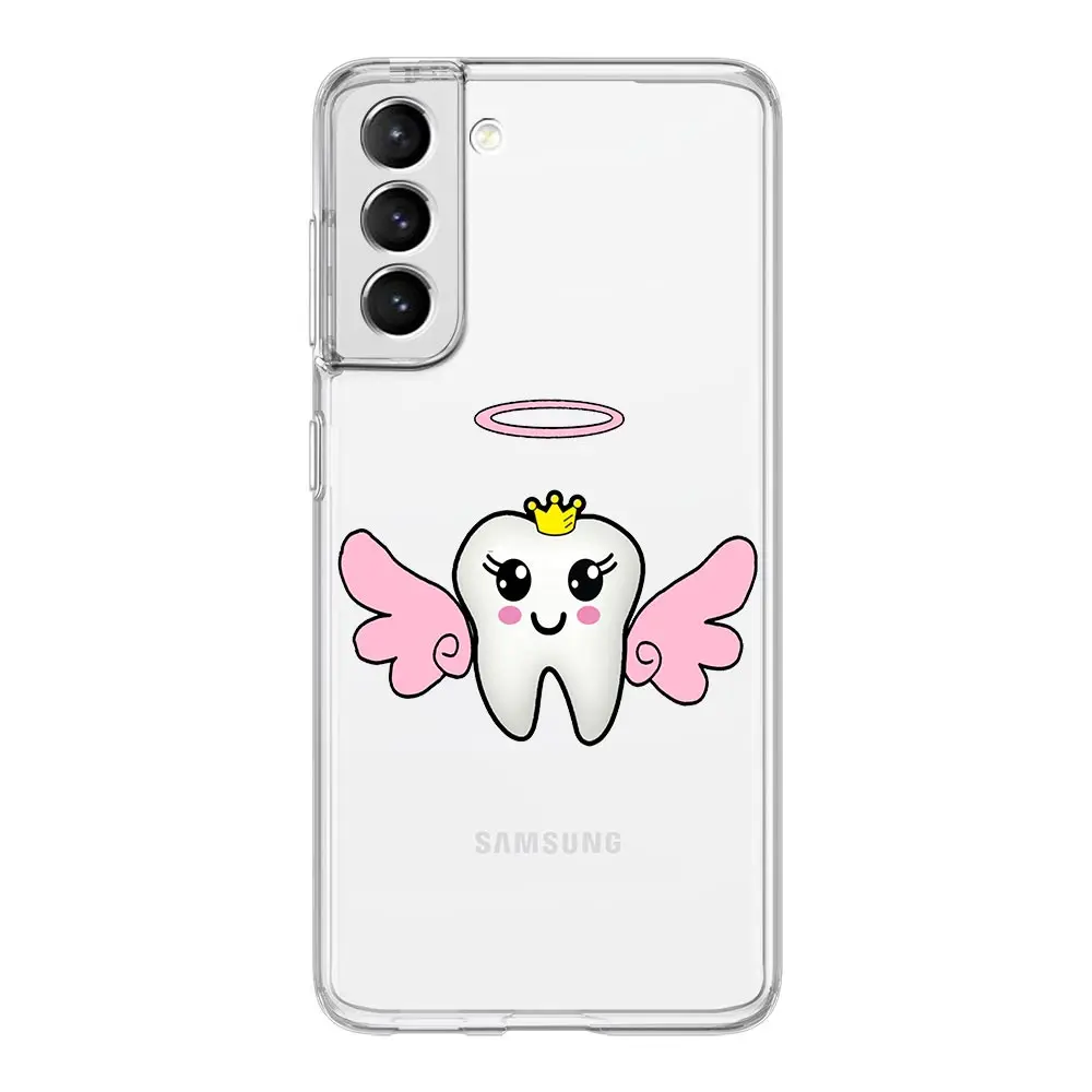 Cute Dentist Teeth Design Soft Clear Phone Case