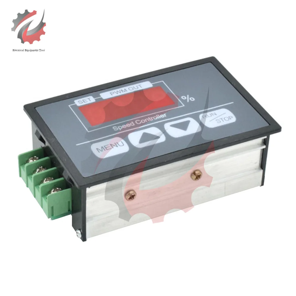 DC Motor Speed Controller – 6V-60V, 30A, With Digital Display & PWM Regulation