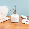 Press Nozzle Mouth Glass Bottle Hand Sanitizer Liquid Soap Solution Lotion Shower Gel Pump Bottle Nordic Bathroom Storage Bottle 2