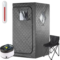 Sauna Box Portable Sauna for Home Full Size Steam Sauna with 4L 2000W Steamer and Remote Control Personal Steam Room for Spa 1
