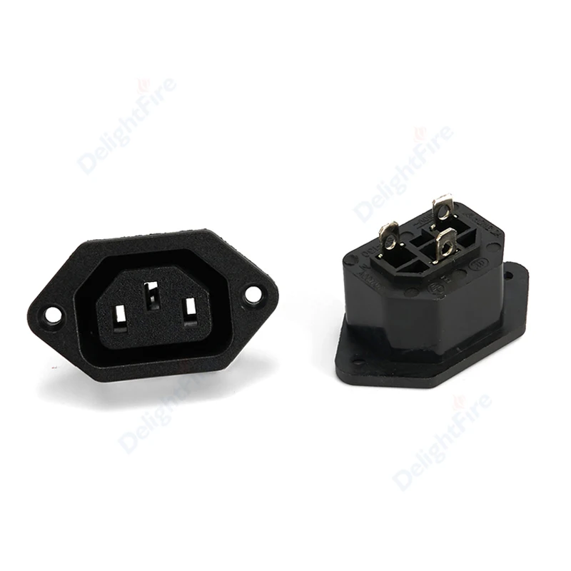 HeyNana Connecteur D'Alimentation IEC 320 C14 Mâle/Femelle - 250 V / 10 A - Pour Câbles PC, Appareils Électriques