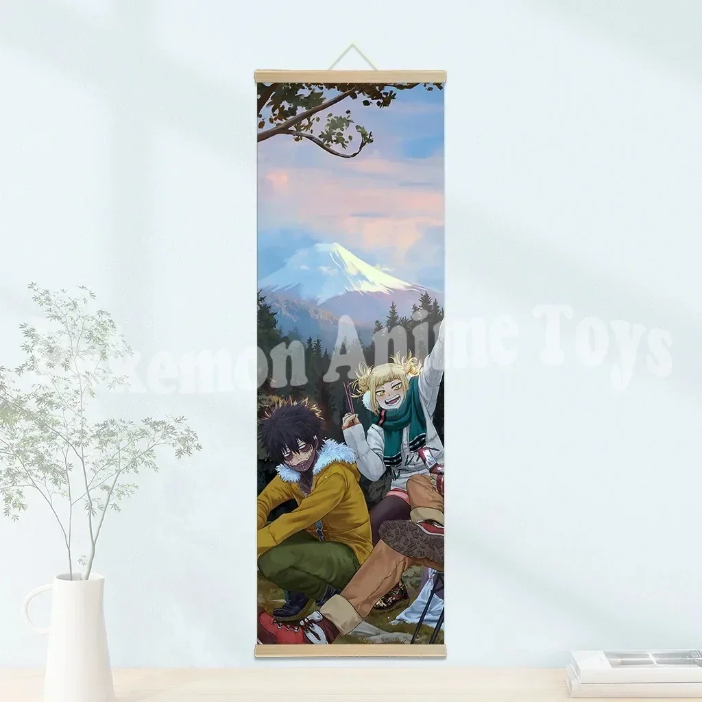My Hero Academia Retro-Style HD Wall Art Hanging Scroll
