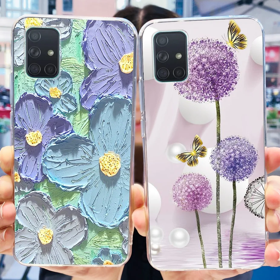 Stylish Painted Soft Silicone Phone Case with Bumper