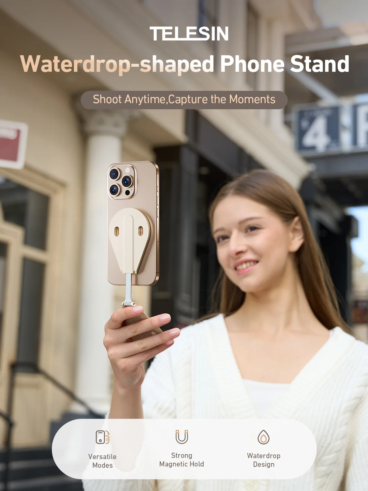 Magnetic Multi-function Mobile Phone Holder 300° Rotation Phone Camera Shoot Sta