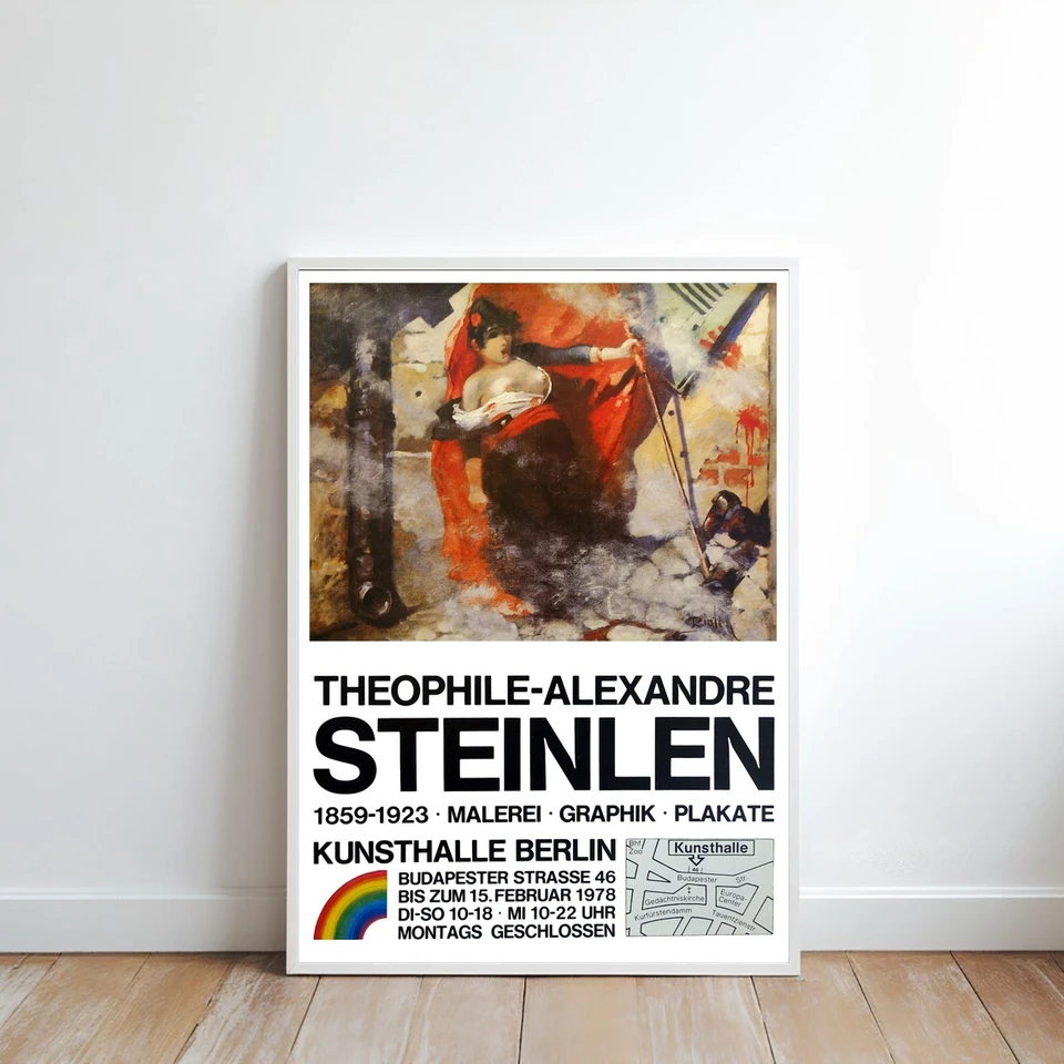 1978 年のヴィンテージドイツ展のポスターの再版、シュテインレンの