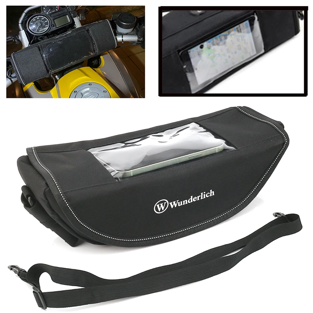 Per Honda Africa Twin Crf 1100 1000 L Crf1100L Crf1000L 750 Xrv Manubrio Borsa Maniglia Di Stoccaggio Bar Gps Borse Da Viaggio Accessori