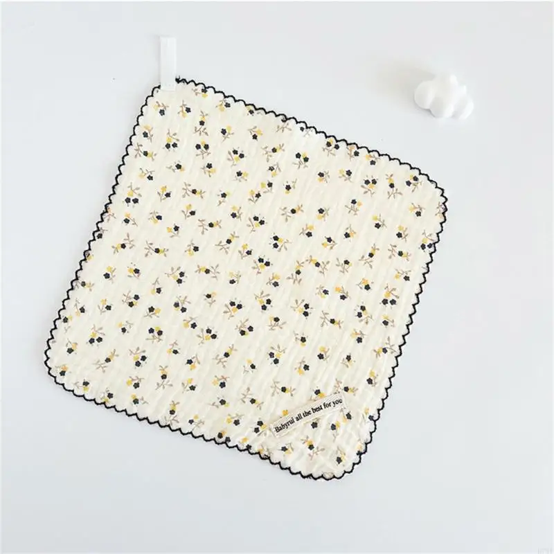 D7WF Baby Towel Thick-Layer Handkerchief Drool Bib Burp Cloth Soft Sweat Absorb Towel