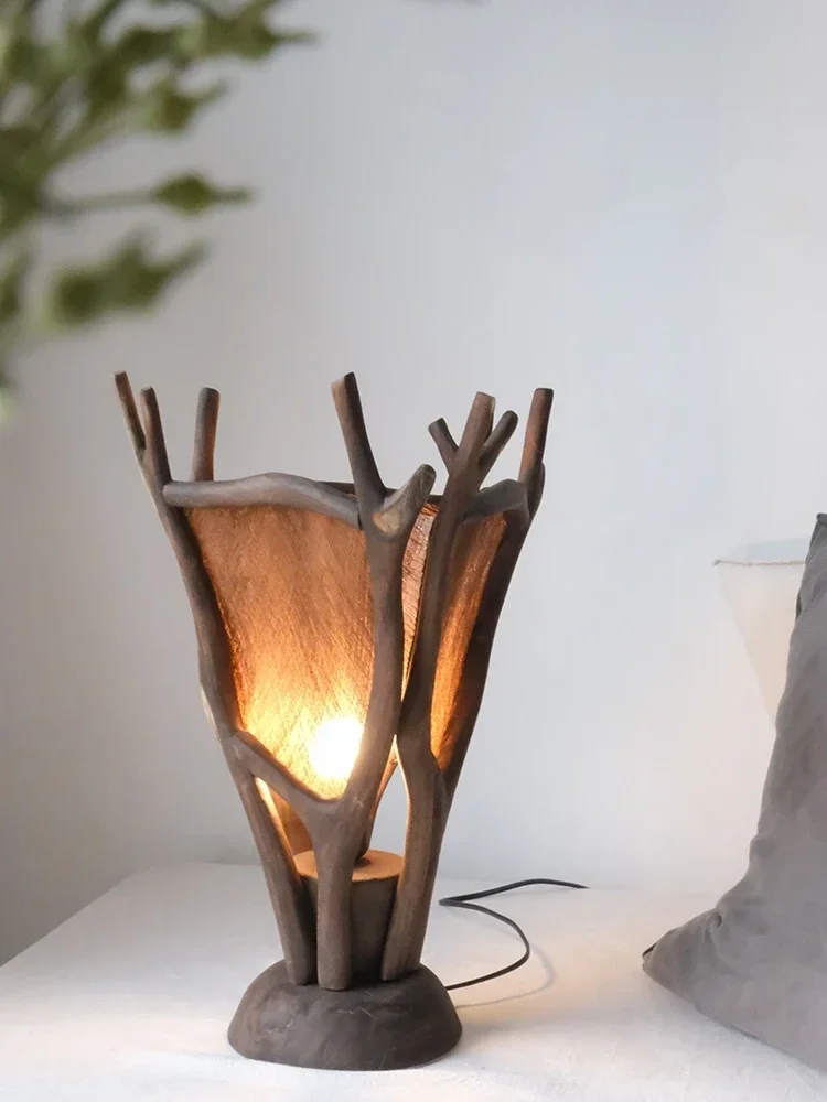 

Handmade Table Lamp Branch Light Handmade Artist Original Decorative Table Lamp Homestay Hotel Antler Lamp