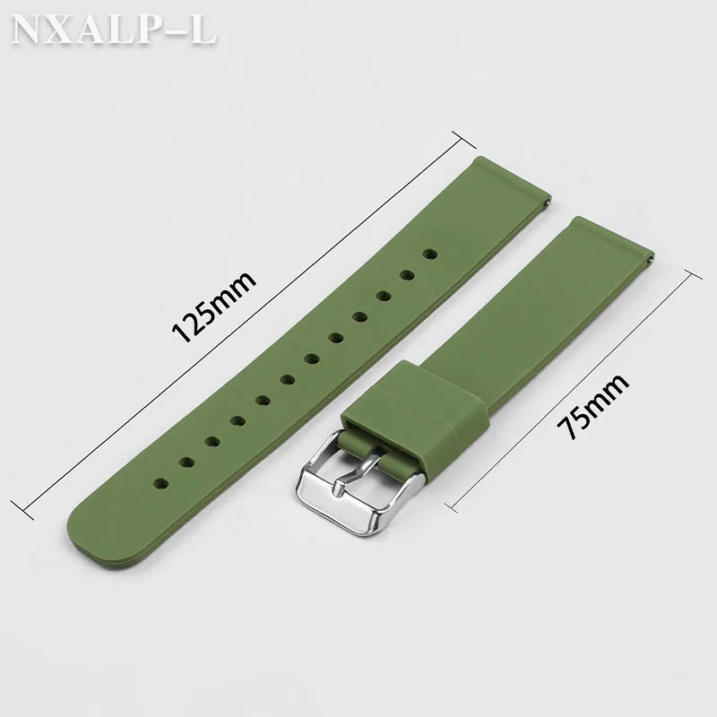 Quick Release Candy Color Silicone Watch Strap