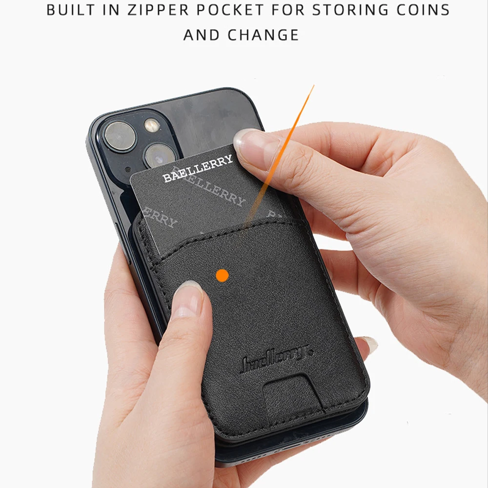 1Pcs/Baellerry Multifunctional Card Holder, Phone Stand and Card Holder Two-In-One, Can Hold Cards and Coins, Frees Hands, Practical and Creative Gift