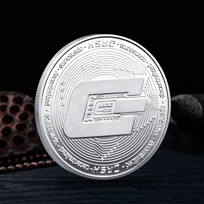 Gold-Plated DASH Cryptocurrency Collectible Coin - Commemorative Edition