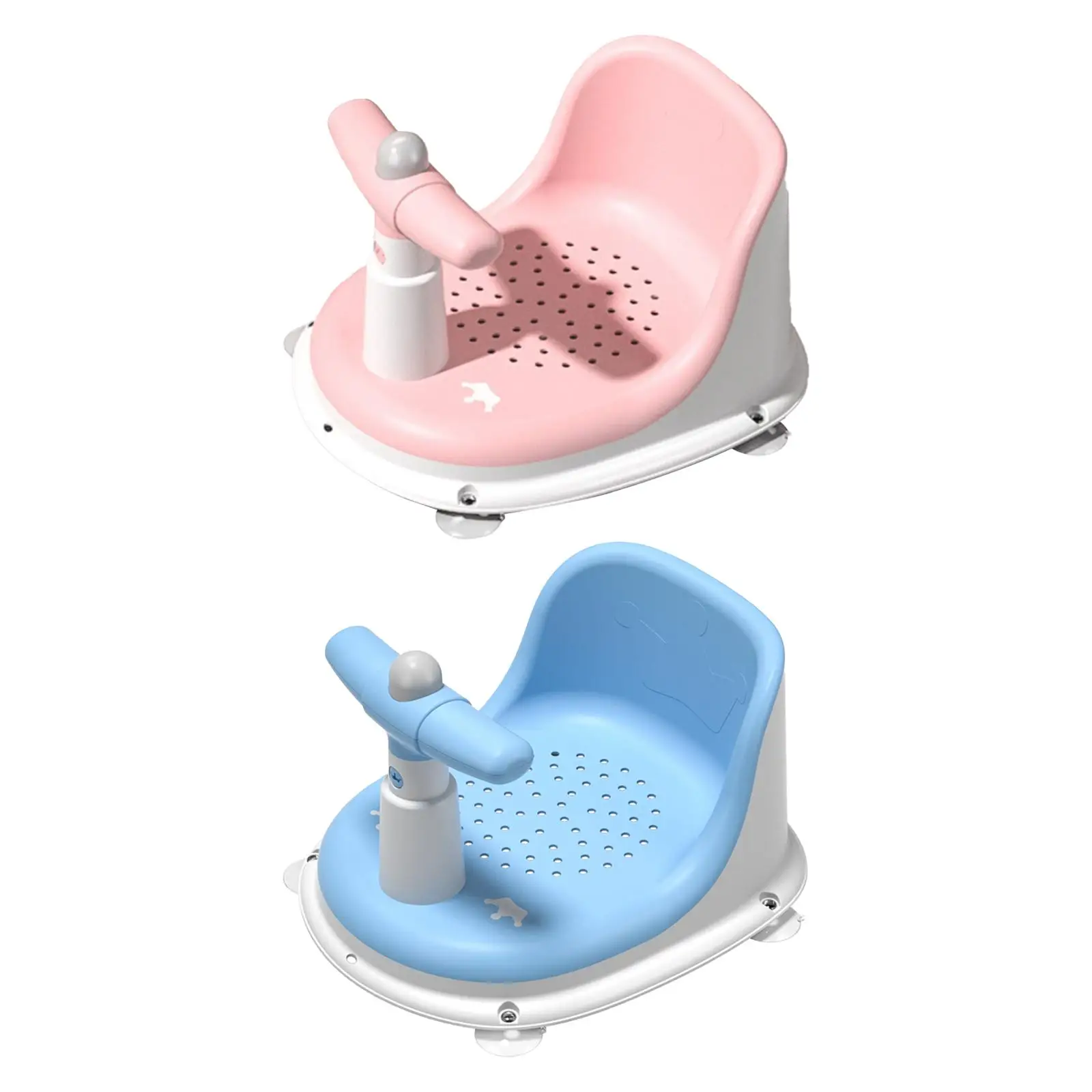 Baby Bathtub Seat Fashionable with Secure Suction Cups for Travel