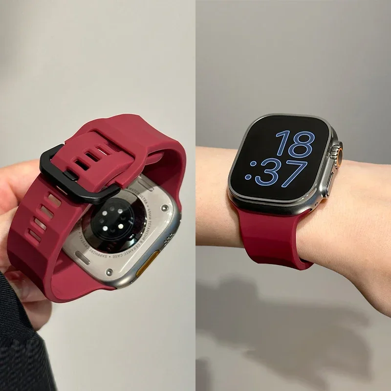 Sport Silicone Strap for Smartwatch - 49mm Flexible Watchband Bracelet