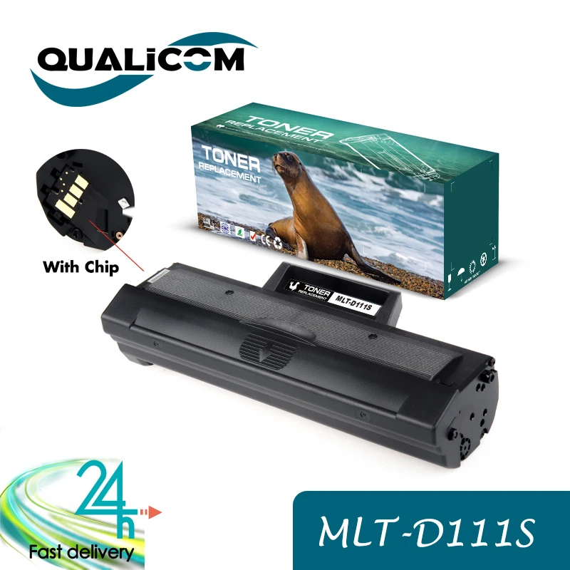 Qualicom D111S Compatible Toner Cartridge Replacement for Samsung D111S MLT-D111S for Xpress M2026W M2026 M2070W M2070 SL-M2026