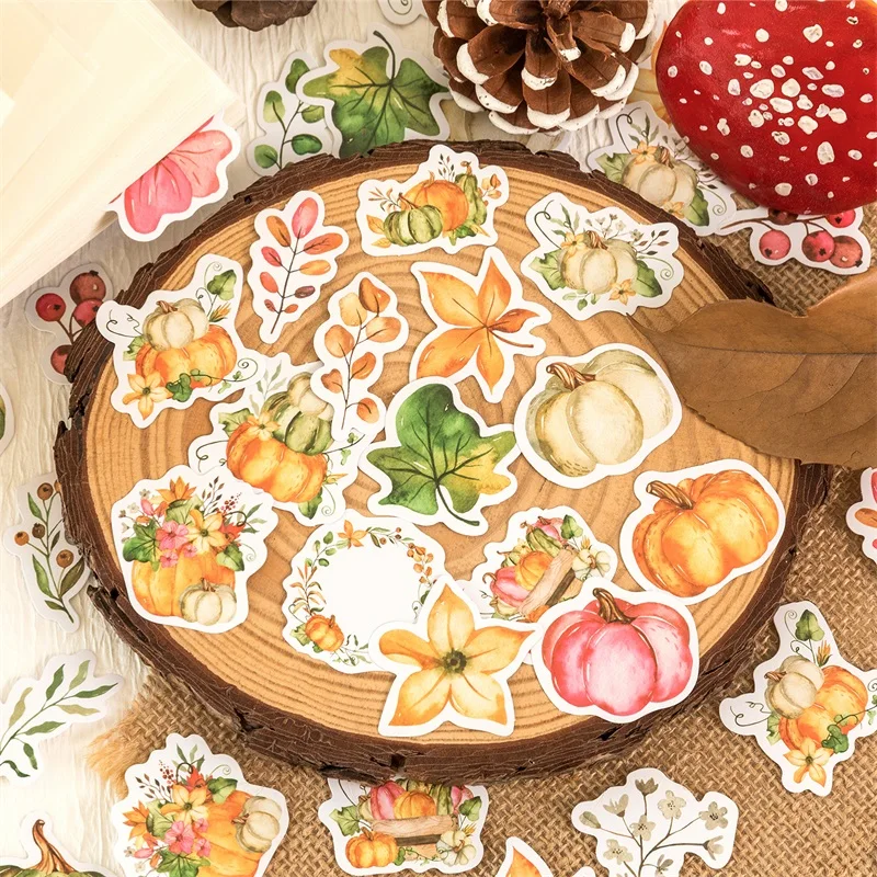 

46PCS Cartoon Shell Small Sticky Sticker Aesthetic Colorful Decoration Scrapbooking Korean Stationery School Supplies for Kids