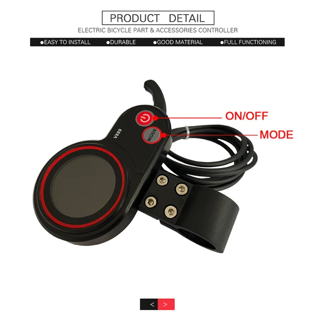 Ebike Display Display For No.2 Protocol Hook Finger Throttle
