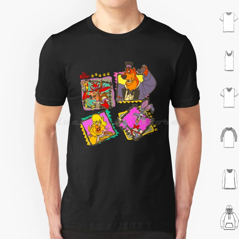 

Футболка с надписью Five Nights At 6Xl, хлопковая крутая футболка Fnaf Five Nights At Fazbear