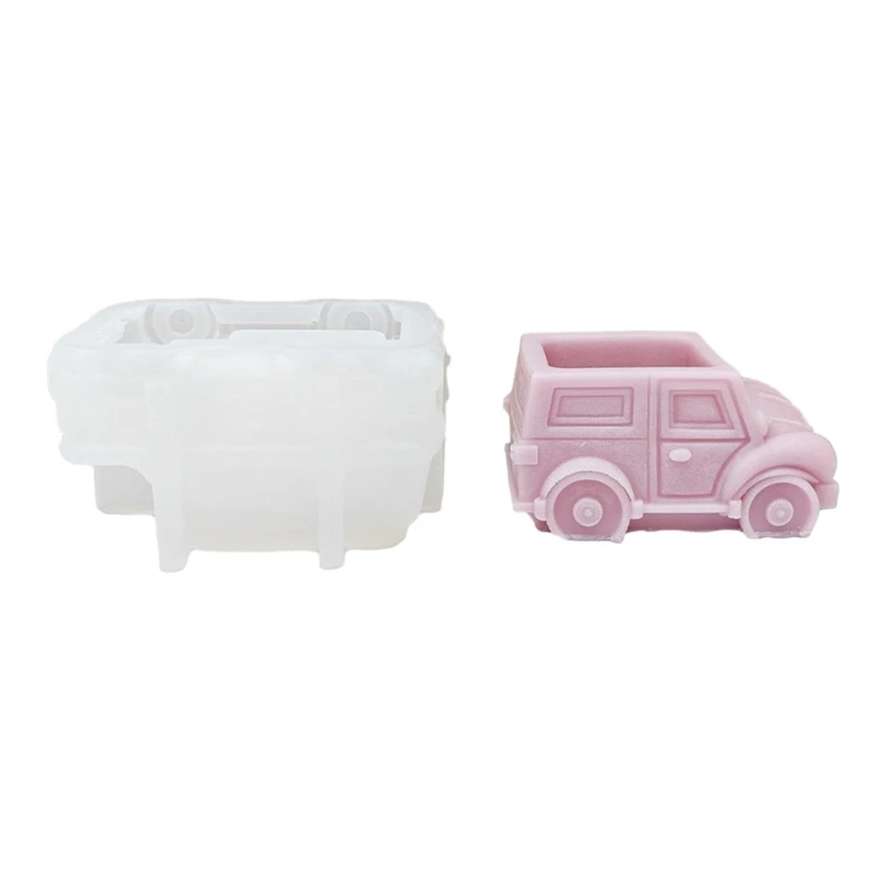 

Y1UB Silicone Planter Mold 3D Car Flowerpot Mold Storage Holder Vase Resin Mold