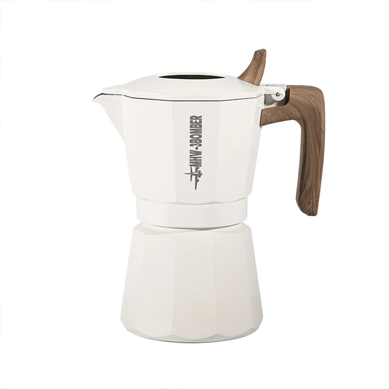 Coffeeware Stovetop Espresso & Moka Pots Coffee Pot double valve Mocha pot  cafe pot 304 stainless+glass Espresso pot 160/240 Ml - AliExpress