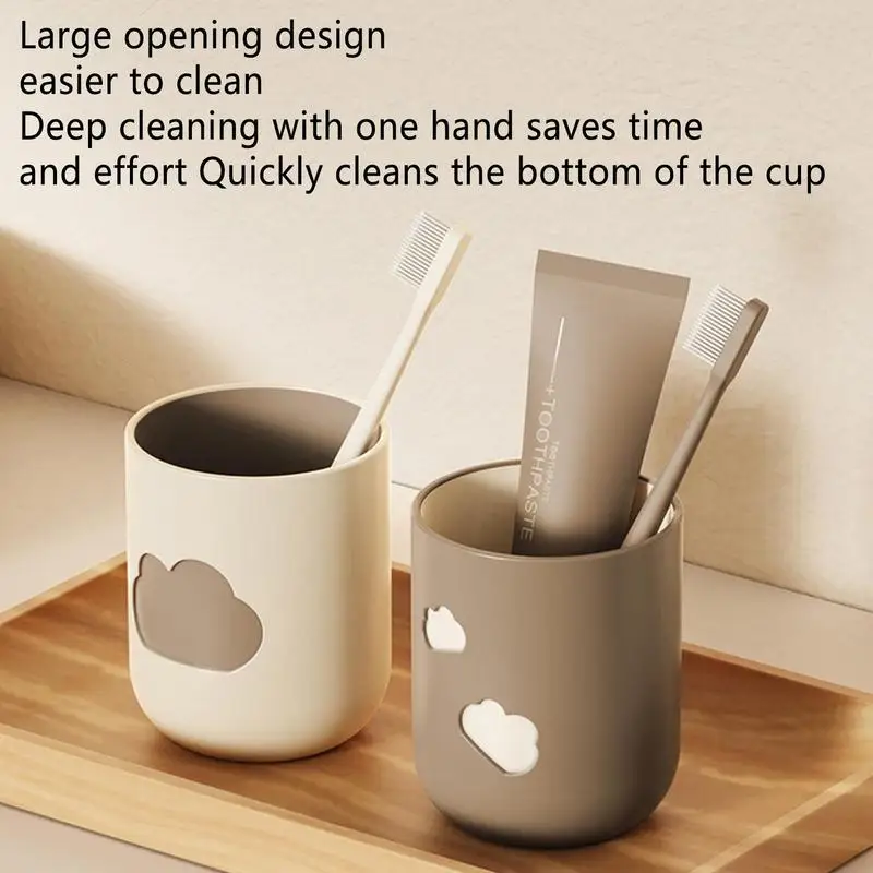 Toothbrush Cup Holder Portable Toothbrush Holder Bathroom Tumblers Mouthwash Cup Coffee Tea Water Mug Toothpaste Case Cup