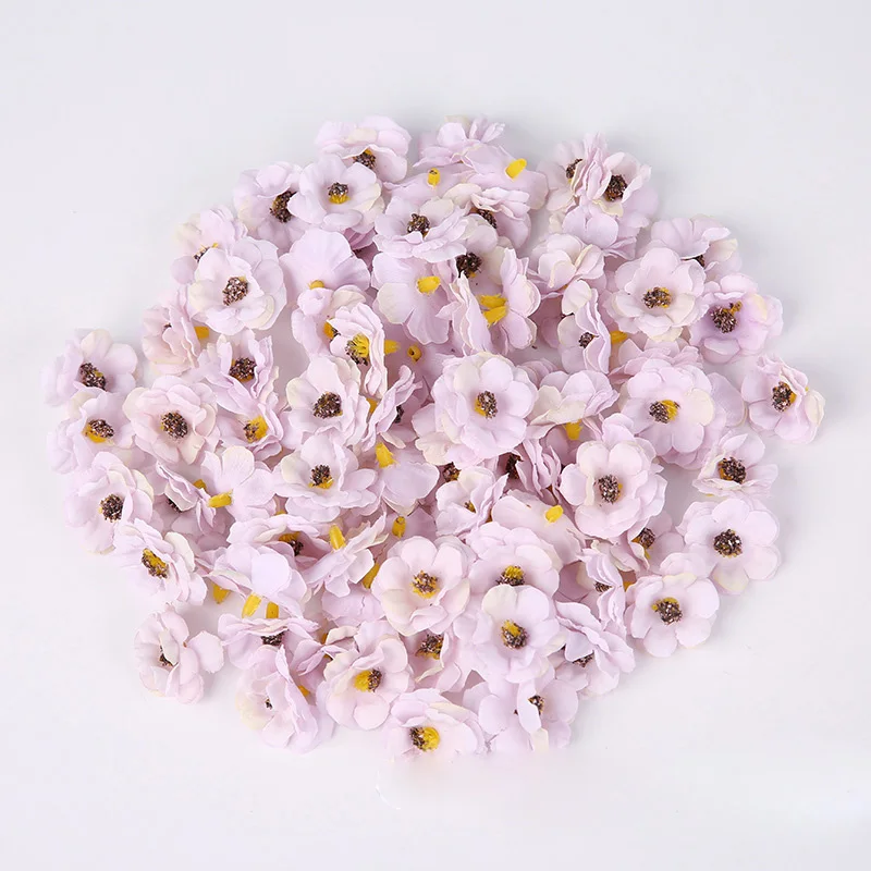 50pcs 3cm Mini Gänseblümchen dekorative Blume künstliche Seide Blumen Party Hochzeit Dekorationen Home Wand dekoration DIY Näh zubehör – Detail 9
