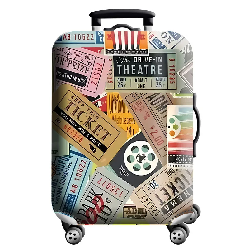 thumbnail image 1 of Funda protectora de equipaje con diseño de mapa del mundo, elástica y gruesa, con cremallera, para maletas de 18 a 32 pulgadas, fundas para carrito, accesorios de viaje, 1 of 5