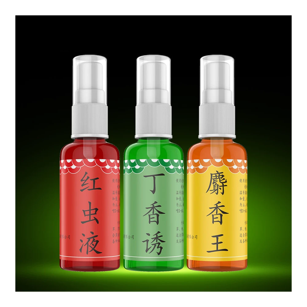 Carp Fishing Bait Spray 30ml Attractant Smell Additive Flavor Liquid Concentrate Musk Liquid/Clove Liquid/Red Worm Liquid Spray fishing accessories,fishing attractant