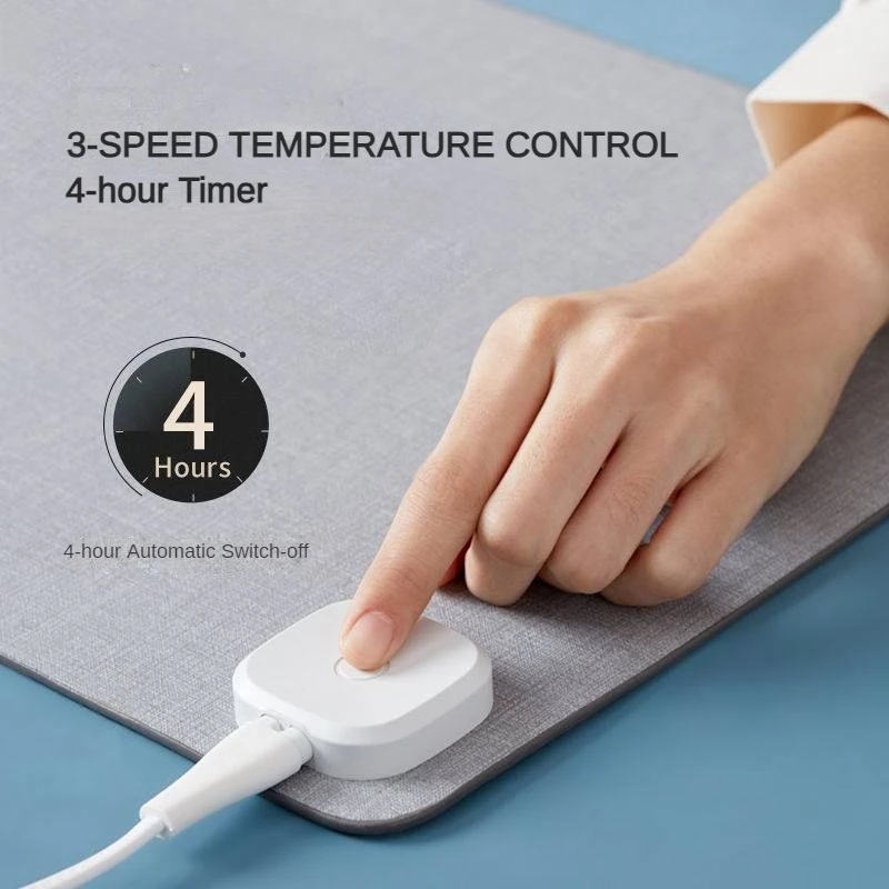 Xinke Large Gaming Mousepad Desk Mat Heated Keyboard Gamer Mouse Pad 3 Gear Temperature Control 4h Timming Computer PC Desk Mat