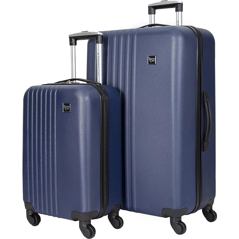 Hardside Spinner Luggage, Navy Blue, 2-Piece Set (20/28)