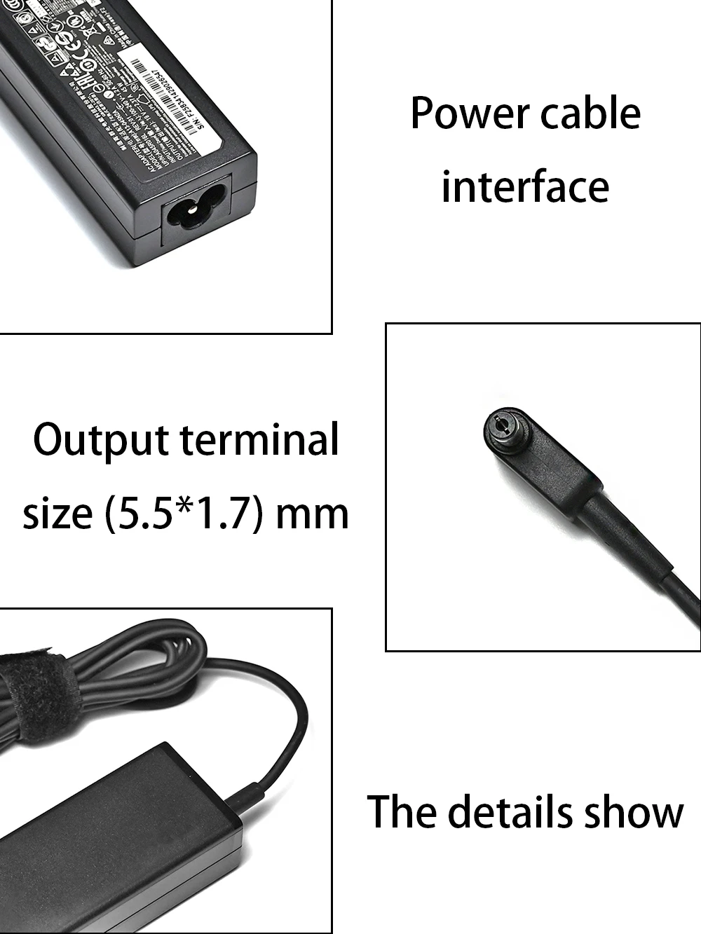 19V 2.37A 5.5*1.7MM 45W Laptop Adapter Charger for Acer Aspire 3 A314-31 A515-51-3509 E5-573-516D Series Notebook Power Supply power adapter,laptop charger