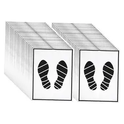50 - Pack Waterproof and Oilproof Auto Floor Mat Protectors, 38x50cm (Black)