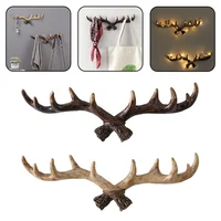1x Deer Antler Hook Wall Hook/clothes Hanger Towel Hook Resin Christmas Home Decoration Hats Coats Robes Scarves Bags Hook 1