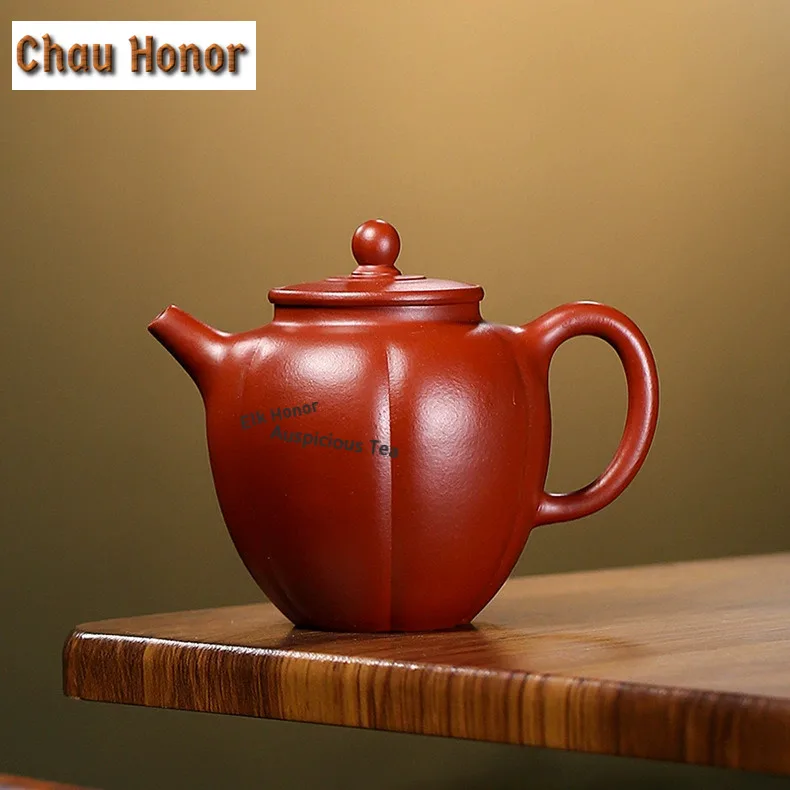 380ml Boutique Yixing Purple Clay Teapots Handmade Gualing Pot Raw Ore Dahongpao Mud Kettle Chinese Zisha Tea Set Drinkware Gift