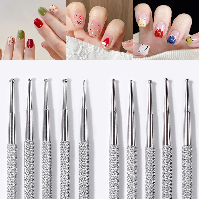 Nail Dotting Tool for Mandala Painting Rhinestone Picker Nail Art Pen Dots Tools Rhinestones Applicator Pointer for Decoration nail art tools nail art pen nail art picking tools rhinestone picker pen rhinestone picking tool