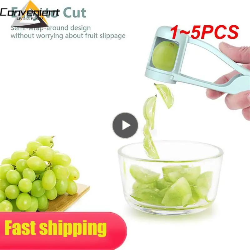 

1~5PCS Tomato Slicer Cutter Grape Tools Cherry Fruit Salad Splitter Artifact for Toddlers Small Kitchen Accessories Cut Gadget