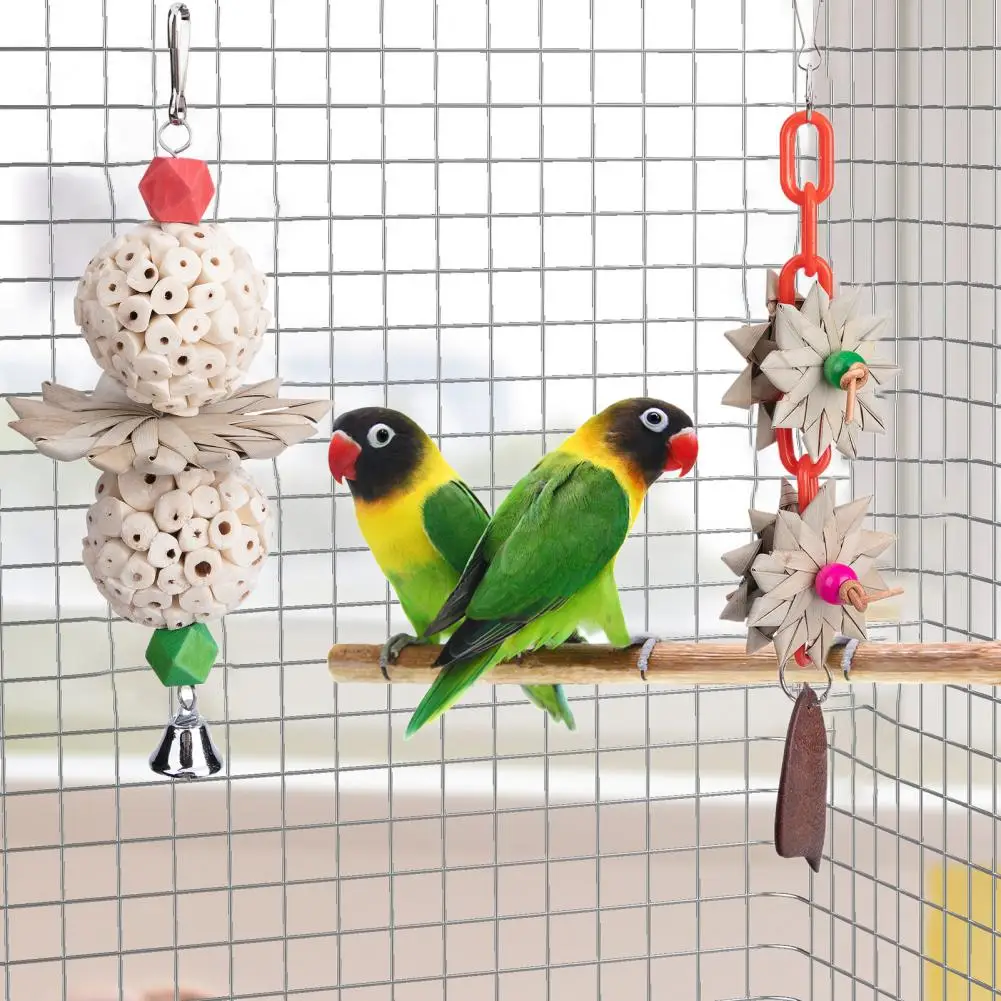 

Игрушка-качели в виде попугая, долговечные надежные товары для домашних животных, подвесная игрушка для птиц, тренировочная игрушка для птиц