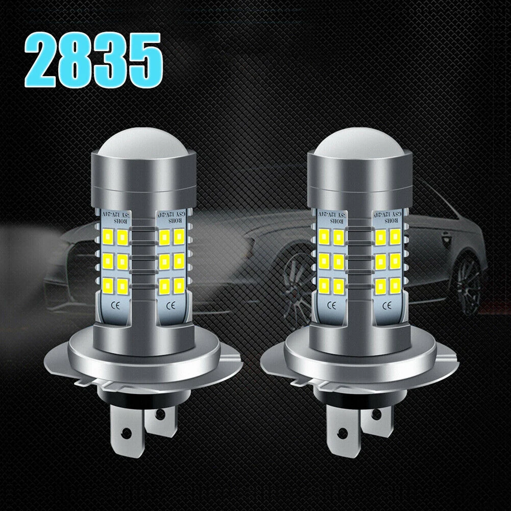 H7 LED 헤드라이트 전구 키트, 하이/로우 빔, 슈퍼 브라이트, 6000K 화이트, 자동차 액세서리, 브랜드 및 고품질, 2 개