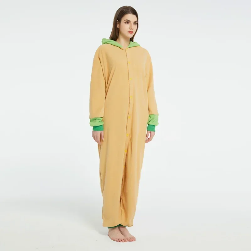 Cosplay Costume The Mandalorian Yoda Baby Grogu Pajamas Winter Lovers Anime Kigurumi Adult Men Women Cartoon