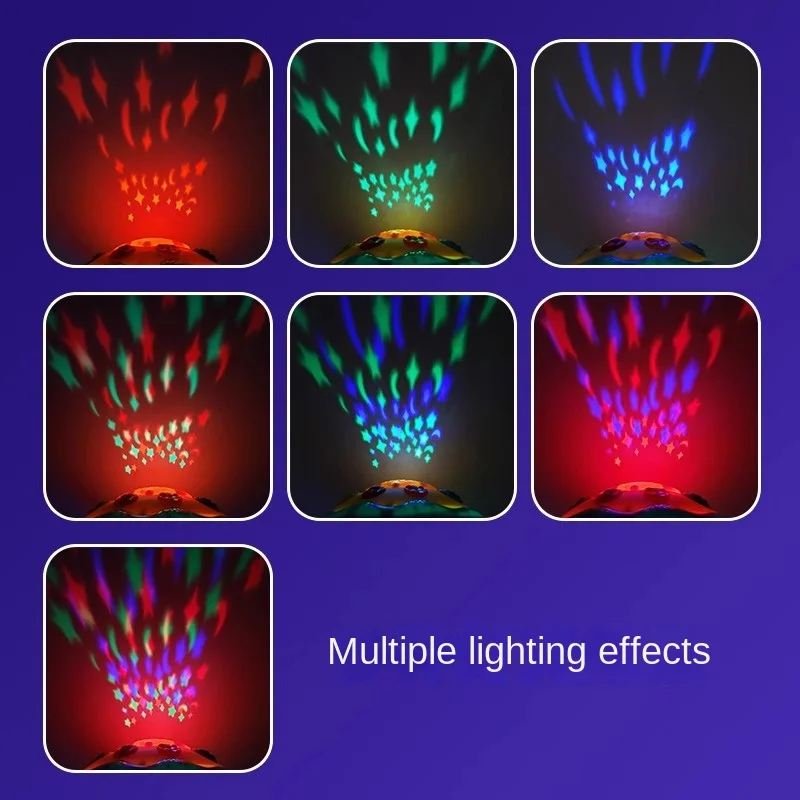 Music Toys Baby Toys 1-3 Years Ocean Light Rotary Projector Musical Toys Montessori Early Educational Sensory for Toddler Gifts