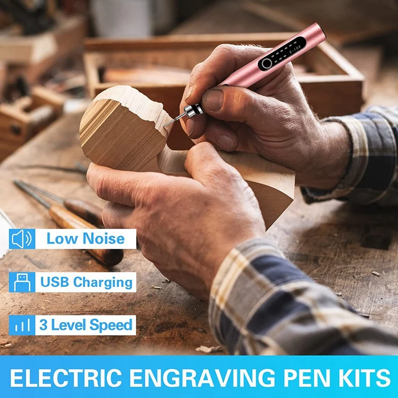 USB Rechargeable Engraving Pen, Portable Artisan Pen Engraving Tool  Cordless, Electric Engraving Pen For Metal, Wood - AliExpress