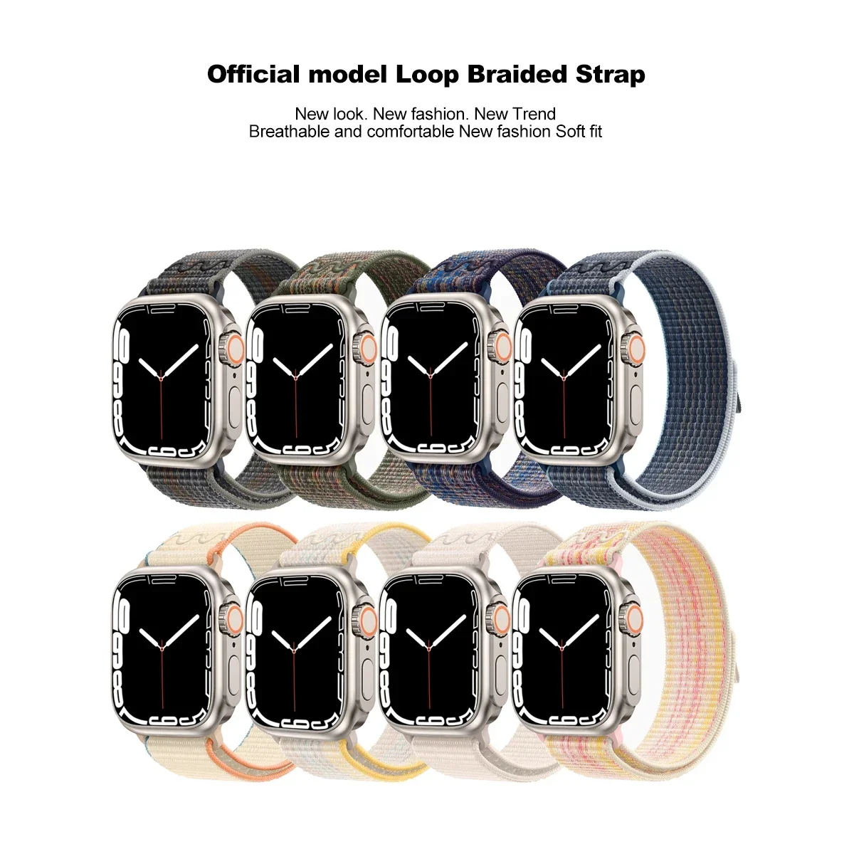 애플 워치 밴드용 울트라 케이스 및 나일론 스트랩, 한국 팔찌, 한국 iwatch 시리즈 9 8 se 7 6 5 4, 44mm, 40mm, 45mm, 41mm