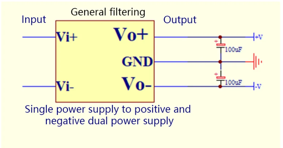 10 Stück/1 Stück DC-DC Boost-Modul zur Erhöhung von Einzelspannung zu positiver und negativer Spannung, DC ±5V ±9V ±12V ±15V 100MA – Detail 4