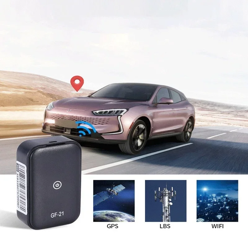 GF21 Mini GPS Real Time Car Tracker Anti-Lost Device Voice Control Recording Locator HD Microphone WIFI+LBS+GPS Pos Locator