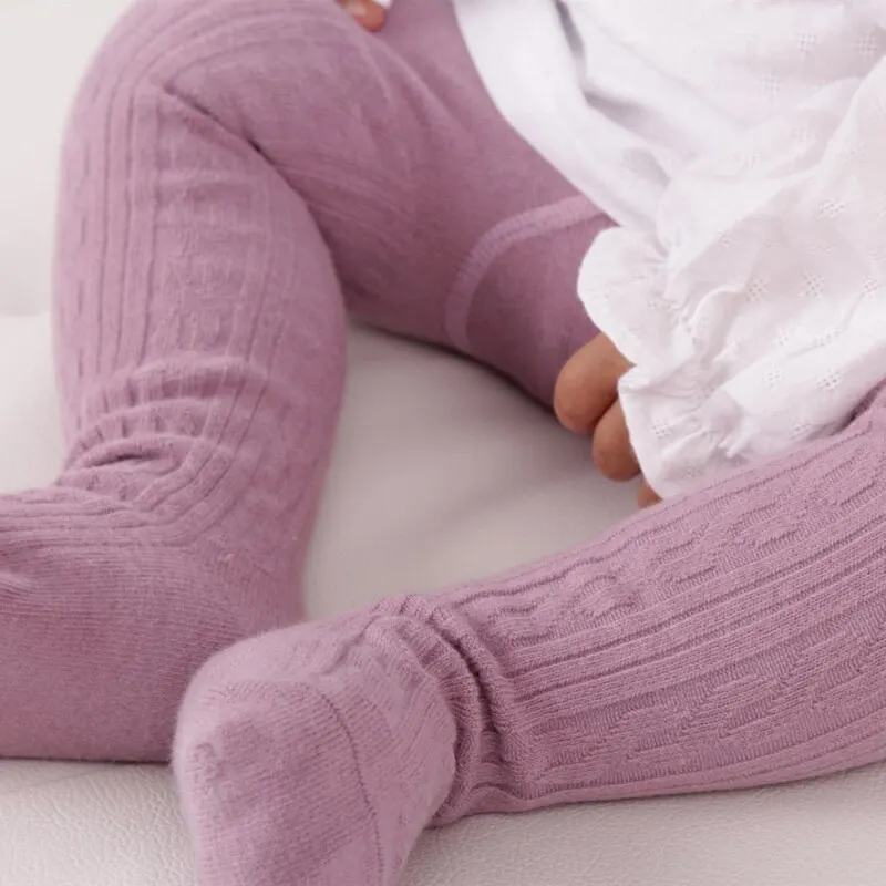 knit tights Baby Autumn Winter Soft Ribbed Cotton Warm Elastic Pantyhose for Newborn Toddler Kid Girl