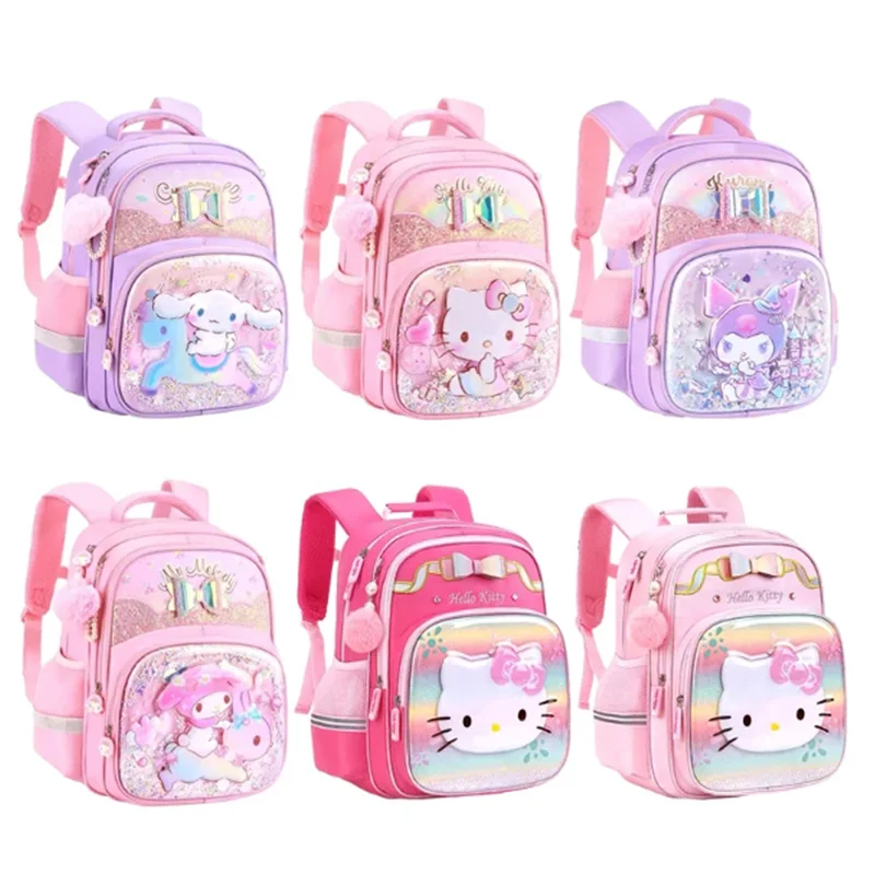 

Sanrio Cinnamoroll Kuromi My Melody Hello Kitty Anime Backpack Cute Schoolbags Cartoon Shoulder Bag Birthday Gift for Friend