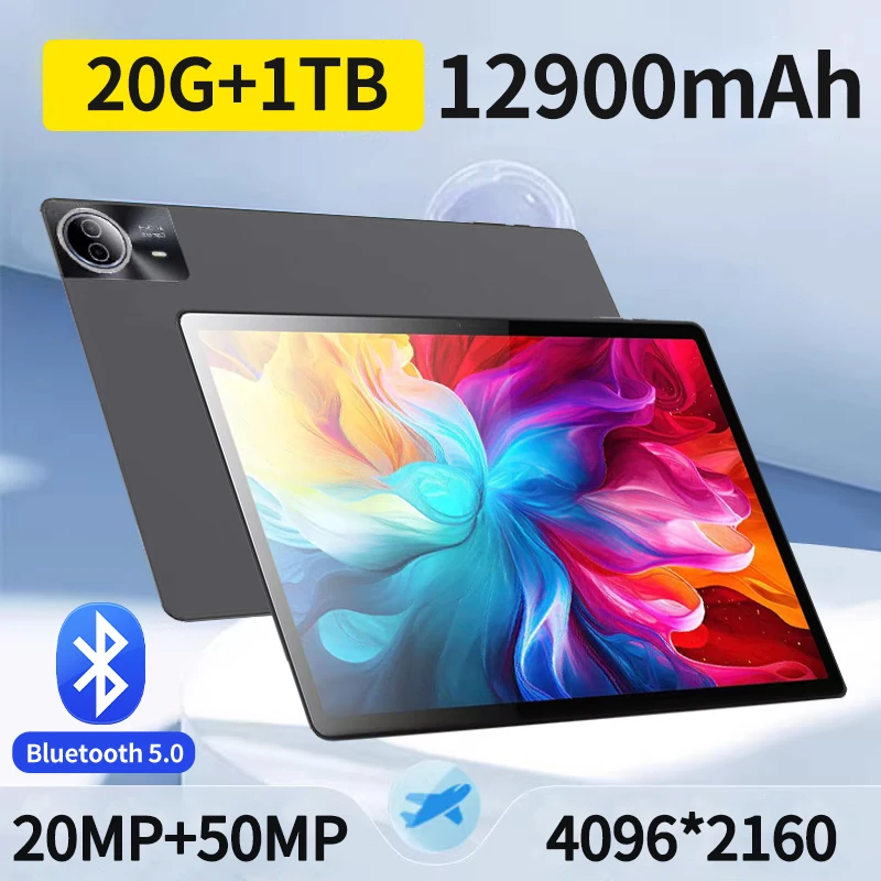 2024 New Arrival 14 Inch 10 Core Tablet Android 13 Google Play Dual 4G/5G Network GPS Bluetooth WiFi Tablets 16GB RAM 1TB ROM