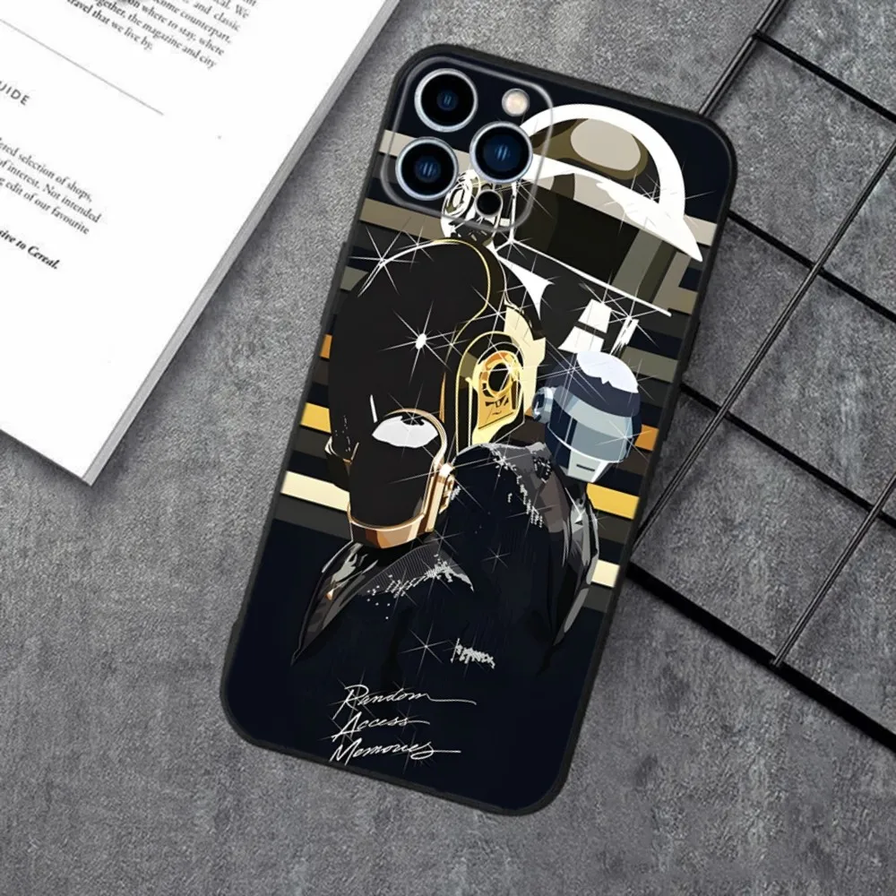 Daft Punk Band Silicone Black Phone Case