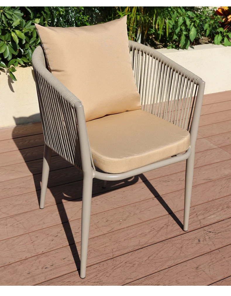 Rattan Garden Furniture Outdoor Sets European Pool Outdoor Furniture Sofa Sets Modern Dining Wooden Cushion Moveis Jardim Chairs