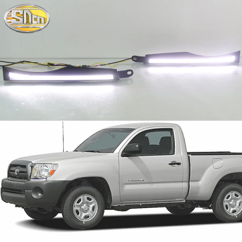 

For Toyota Tacoma 2005-2010 Dynamic Turn Signal Waterproof ABS Car DRL 12V LED Daytime Running Light LED Fog Lamp Decoration